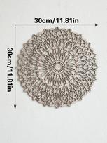 Boho Wooden Mandala Art Wall Hanging Chic Home Decorative Hanging Wall Decor Crafts for Bedroom Living Room Study Room Dorm Gift