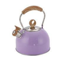 Universalus nerūdijančio plieno virdulys 2,5L violetinės spalvos nerūdijančio plieno švilpuku 2.5l purple kettle