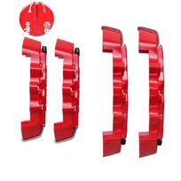 KUNBABY 8 spalvų ABS plastiko stabdžių suportų dangtelis 4 vnt./rinkinys 3D stiliaus (Ateikite be klijų) 2 pcs M and 2 pcs  S raudona