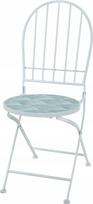 Lauko kėdė Ambiance 84464, balta sp./žalia sp., 38 cm x 38 cm x 90 cm