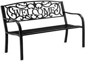 Lauko suoliukas Lean, juoda sp., 61 cm x 127 cm x 87 cm