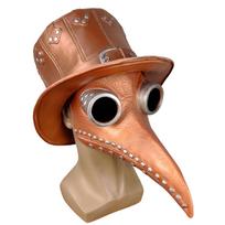 Maro daktaro kaukė, Paukščio snapo kaukė, Punk kaukė, Helovino Steampunk kaukė, Varnos snapo punk Brown silver-studded mask brown