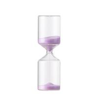 5/10/15/30 minučių smėlio laikrodis smėlio laikmatis spalvoto stiklo smėlio laikrodis smėlio laikrodis vaikams madinga namų dekoracija 5min violetinė