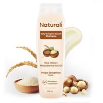 Naturali Daily Strength & Nourish Shampoo 370 ml Pack | Frizz Free, Strengthens & Repairs Hair Daily Use