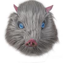 Demon Slayer Mask Halloween Latex cosplay Japanese anime InuYasha Inosuke pig-face headgear performance prop Average Size