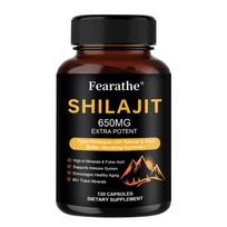 Shilajit 650 mg gaunamas iš Himalajų, natūraliai grynas, 120 kapsulių. 120 Capsules