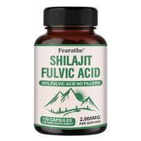 Shilajit Fulvo rūgštis 20% kapsulės (be užpildo) – Palaiko atmintį ir smegenų veiklą 120 kapsulių 120 Capsules
