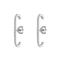 BELLA BOX Madingi papuošalai moteriški auskarai Aukštos kokybės sidabro/aukso spalvos Bling CZ Stone Fancy Girl Gift Statement Auskarai balta
