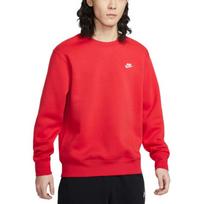 Nike Club Fleece Siuvinėtas apvalios apykaklės džemperis University Red Vyriškas FN3887-657 M