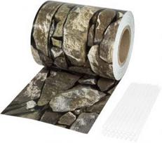 Segmentinės tvoros juosta Stein Optik 190 mm x 35 m + 28 vnt. laikiklių, 450 g/m²