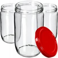 24x stiklainiai 720 ml stiklainiai konservams agurkams medaus kamšteliai Fi82
