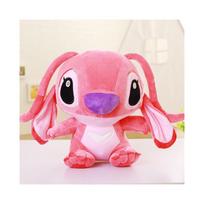 Rosa Stitch Lilo & Stitch Angelis Ilgasplaukis pliušinis žaislas, 55 cm – labai minkšta vaikiška pagalvėlė, miela dovana