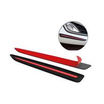 1 poros automobilio buferio kampinės apsaugos nuo įbrėžimų apsauginės juostelės apdailos lipdukas 2pcs juoda