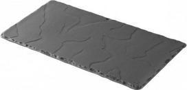 Revol Basalt stačiakampė lėkštė 30x16 cm, juoda