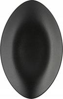 Revol Equinoxe ovalus juodas porceliano lėkštė 35x22,3 cm