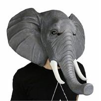 Helovino Kalėdų Gyvūnų Dekoracija Latekso Galvos Apdangalas Gyvūno dramblio kaukė Afrikos gyvūno kaukė Elephant