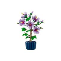 Hibisko Gėlės Statybinių Blokelių Rinkinys, Dirbtinio Augalo ir Gėlių „Pasidaryk Pats“ Modelis, Kūrybiškas Streso Atsipalaidavimo Žaislas Suaugusiems, Dovana Vyrams Moterims