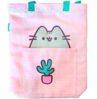 Pusheen rankinė-šoperė rožinė, 41x33 cm