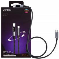 Ugreen Uno Usb-c į Usb-c 100w 1m kabelis su ekranu