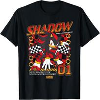 Sonic The Hedgehog Shadow The Hedgehog 01 Racing Poster T-Shirt S juoda