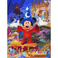 Disney Diamond Painting Disney Fantasia Mickey Mouse Theme Illustration DIY Kit Adult Arts and Crafts Home Decor and Gift Round 20x30cm