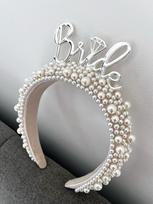 Bride To Be Headband Girls Night Bachelorette Hen Party Bridal Shower Boho Beach Wedding Engagement Decoration Honeymoon Gift sidabras