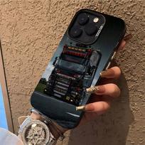 S-SCANIA Sunkvežimiai SA-AB Telefono dėklas iPhone 17,16,15,14,13,12,X,8,Pro,Max,Plus,E,SE4,Air,Mini IMD Matinis juodas iPhone17