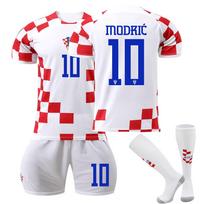 2223 Kroatijos namų marškinėliai Vaikų futbolo treniruočių kostiumų rinkinys 28 raudona
