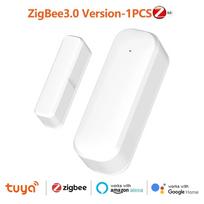 Išmanusis langų ir durų jutiklis Tuya Zigbee 3.0 Programėlės nuotolinis stebėjimas Namų saugos signalizacija Belaidė magnetinė sistema Per Alexa Google Home Zigbee3.0