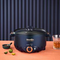 Multifunctional Electric Hot Pot: Steaming, Stewing & Frying Pan for Dorms & Homes 22cm