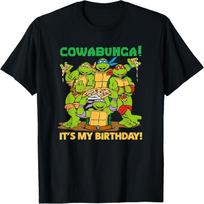 Mademark x Teenage Mutant Ninja Turtles - Cowabunga! It's My Birthday! T-Shirt S juoda