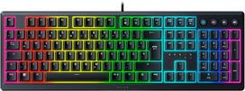 Razer Ornata V3, Mecha-membrane switches, 10 Chroma RGB Lighting Zones, 1000 Hz Ultrapolling, Backlit keys, Soft-touch wrist rest – German Layout