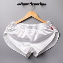 Men's Low-Rise Sports Boxer Shorts Plus Size Silky Smooth Lounge Sleep Shorts Breathable Home Underwear for Men M balta