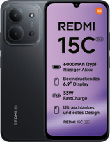 Xiaomi Redmi 15C 5G 4GB/128GB Dual-SIM Smartphone midnight black