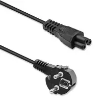 Qoltec IEC C5/SCHUKO power cable | cloverleaf | 3x0.75mm² | 1.2m