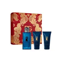Dolce  AND  Gabbana Set: K by Dolce  AND  Gabbana, Eau de Parfum, for men, 100 ml + K by Dolce  AND  Gabbana, Cleansing Shower Gel, suitable for all skin types, 50 ml + K by Dolce  AND  Gabbana, Moist