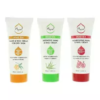 Myrel Set: Dead Sea, Hydration, Hand Cream, Aloe Vera, 100 ml + Dead Sea, Hydrating, Hand Cream, Pomegranate, 100 ml + Dead Sea, Hydrate, Hand Cream, 100 ml