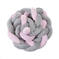 Apsaugėlė lovytei Pynė WARKOCZ Grey/Pink