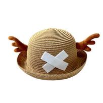 Spalvinga dvimatė vieno gabalo Chopper kupolinė skrybėlė tėvų ir vaikų cosplay rekvizitams Khaki,M
