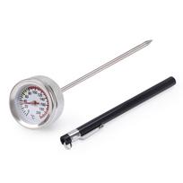 Juoda/Sidabrinė Motociklo Kuro Bako Dangteliai M20x2.5 Alyvos Temperatūros Matuoklis 35MM su 117MM Zonda 0-200 Rodyklės Termometras Dangtelio Apdaila