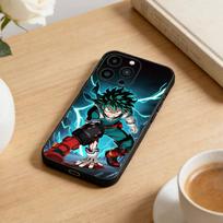 Katsuki Bakugo Hero Academia telefono dėklas, skirtas iPhone 17, 16, 15, 14, 13, 12 Plus, Max, minkšto silikono, juodas dangtelis iPhone14Plus