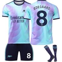 Paaugliams Vaikams Suaugusiems Individualus Vardas Futbolo Apranga 24/25 Arsenal Antras Išvykos #8 ØDEGAARD Sporto Treniruočių Džersio Rinkinys su Kojinėmis 16