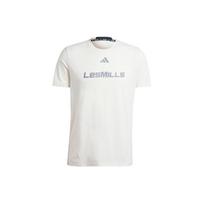 adidas Les Mills Grafinis Marškinėlis Kreidos Baltumo Vyriškas Streetwear IX7976 XL