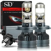 2Pcs H4 H7 Led Projector Lens Headlight Bulbs H8 H11 Canbus 9005 HB3 9006 HB4 Car Turbo Headlamp 80000LM 140W Hi/Lo Beam Spotlight LHD Auto Lamp 6000K H7