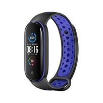 Beline Design Strap Xiaomi Mi Band 7/ 6/ 5 Black-Blue