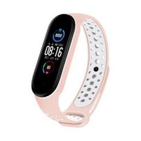 Beline Design Strap Xiaomi Mi Band 7/ 6/ 5 Pink-White