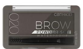 Antakių šešėliai Catrice Brow Powder Set, 4 g, ruda sp. 020 ash brown