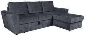 Kampinė sofa - lova Ingmar, antracito sp., 242 x 168 cm x 92 cm