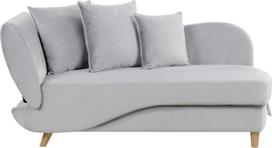 Šezlongas Beliani Meri II, šviesiai pilka sp., 157 cm x 69 cm x 73 cm