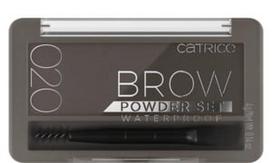 Antakių šešėliai Catrice Brow Powder Set, 4 g, ruda sp. 020 ash brown